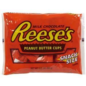 Reeses Peanut Butter Cup Snack Size, 10.5 oz  Grocery 