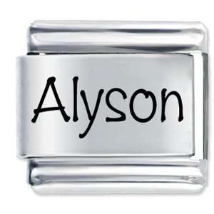  Pugster Name Alyson Italian Charm Pugster Jewelry