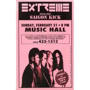  Extreme Saigon Kick Original Concert Poster 1993