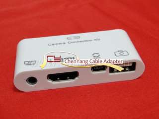 iPad iPad2 USB carema connection Kit iphone4 HDMI & AV Video Combo 