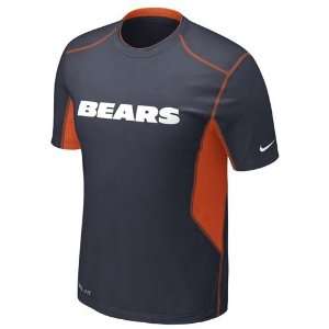 Chicago Bears Nike Hypercool Short Sleeve T Shirt (Navy)  