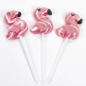 Flamingo Shaped Swirl Pops   Suckers & Pops  Grocery 