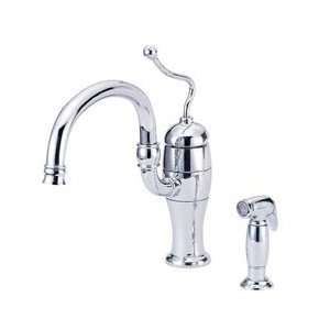  Danze D403221 Antioch One Handle Kitchen Faucet with Side 