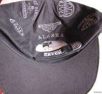 Newest Alaska Ball Cap Hat DEADLIEST CATCH Black Boats  