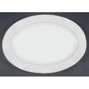 Nikko Pearl Ariel Oval Serving Platter, Fine China 