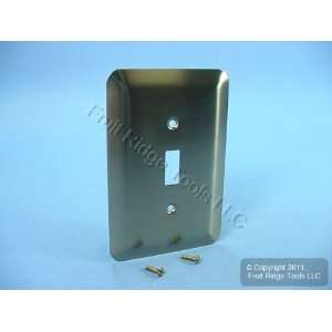  Leviton JUMBO Antique Brass Switch Cover Oversize Toggle Wall Plate 