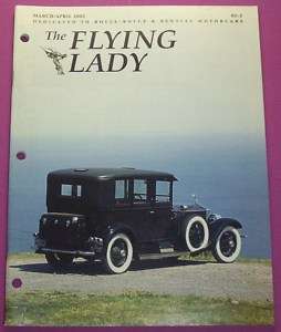 THE FLYING LADY MAGAZINEDEDICATED TO ROLLS ROYCE CARS  