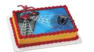 Spiderman Party Cake Set Decoration Cupcake Picks  