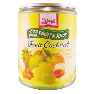 Libbys Fruit Cocktail In Pear juices Concentrate, 8.8 oz Cans, 12 ct 