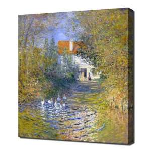  Monet   Les oies dans le ruisseau, 1874   Framed Canvas 