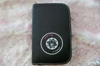 pcs Hello Kitty Makeup Brush Set kits & Faux Leather Case Black 