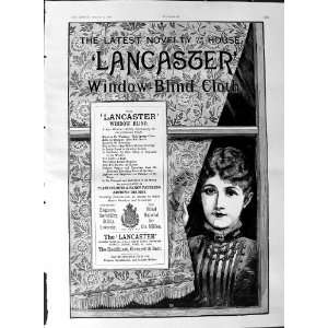  1887 Advertisement Lancaster Window Blind Cloth