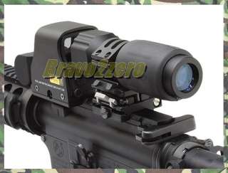 5X Magnifier with QD FTS Mount + Red Green Holographic Sight with Side 