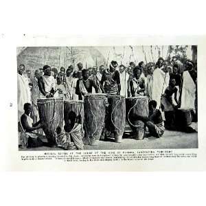    c1920 MUSICAL SOIREE KING RUANDA TNAGANYIKA AFRICA
