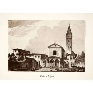  1926 Photogravure Abbazia Abbey Bartolomeo Ripoli Badia 