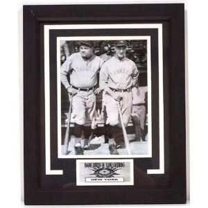  Babe Ruth and Lou Gehrig Photograph in a 13 x 16 Deluxe 