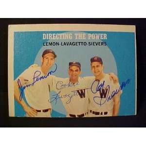 Jim Lemon, Cookie Lavagetto & Roy Sievers Chicago White Sox #74 1959 