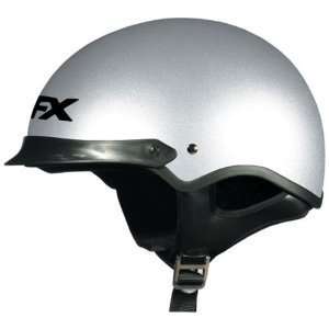  AFX FX 3 Beanie Half Helmet , Color Silver, Size XS FX 