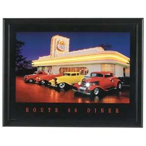  Route 66 Diner Neon Wall Art