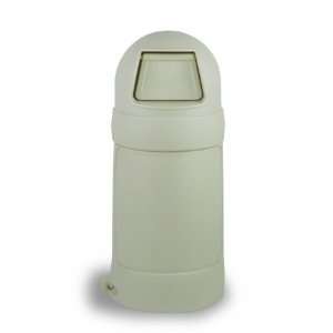 Continental 1427BE Plastic 21 Gallon RounTop Waste Receptacle with 