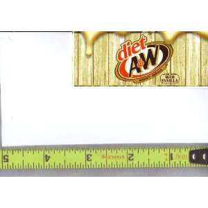 Magnum, Small Rectangle Size Diet A & W Root Beer Logo Soda Vending 