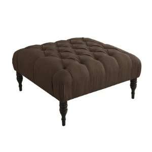   Furniture 445 Tufted Cocktail Ottoman Color Chocolate