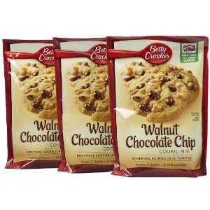 Betty Crocker Walnut Chocolate Chip Cookie Mix, 17.5 oz, 3 pk