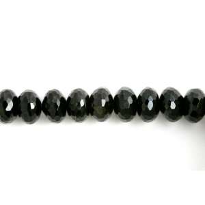  Black Onyx Beads Rondelle Faceted 14x10mm [10 strands wholesale 