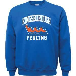  Kingsborough Community College Wave Royal Blue Fencing 