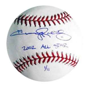  Jimmy Rollins Autographed Baseball with 2002 All Star 