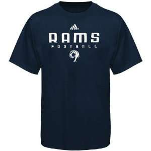  adidas Rhode Island Rams Navy Blue Sideline T shirt 