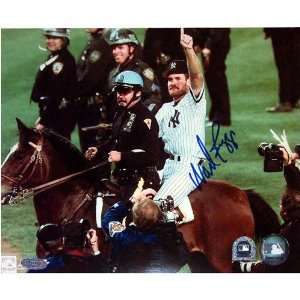 Wade Boggs New York Yankees   On Horse Back   16x20 Autographed 