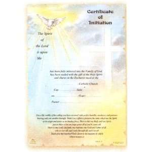   Certificates of Initiation in English (Made in Italy)