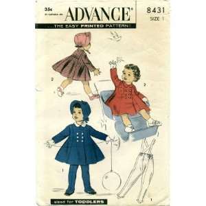   Toddler Girls Coat Bonnet Leggings Size 1 Arts, Crafts & Sewing