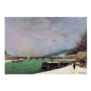  The Seine at the Pont dIena, Winter, 1875   Poster by 