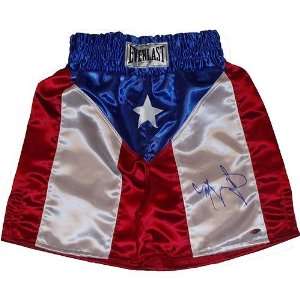 Miguel Cotto Fight Model Puerto Rican Flag Trunks  Sports 