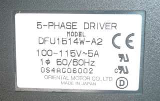 Hitachi S 9300SEM Vexta 5 Phase Servo Drive DFU1514W A2  