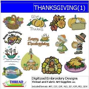 Digitized Embroidery Designs   Thanksgiving(1)   CD