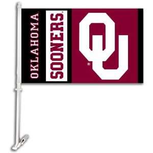   97119   Oklahoma Sooners Car Flag W/Wall Brackett