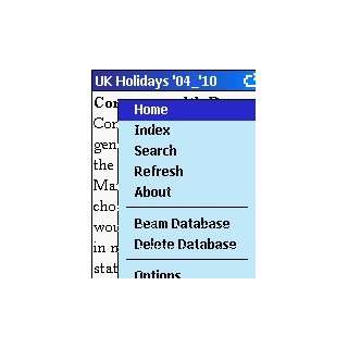  UK Holidays 2004 2010 Pocket Directory Smartphone Database 