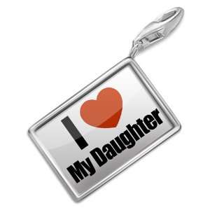  FotoCharms I Love My Daughter   Charm with Lobster Clasp 