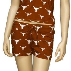   Texas Longhorns Ladies Focal Orange Tandem Shorts