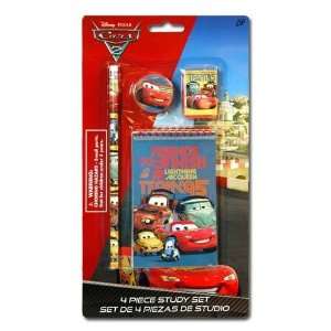  Disney Cars 2 4pk Study Kit on Blister Card   Pencil 