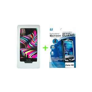  Clear White Silicon Skin Case Screen Protector for Zune HD Video 