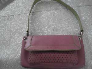 Leather Kenneth Cole Reaction Pink& Green Handbag  