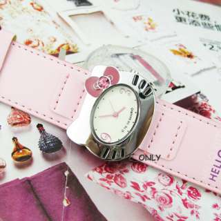 Fashion Cute helloKitty Crystal Girls Quartz Wrist Watch Lovely 
