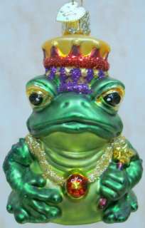 OLD WORLD CHRISTMAS Frog King ORNAMENT Crown 12010  