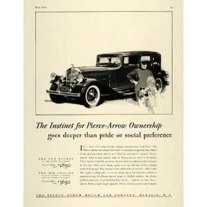  1932 Ad Pierce Arrow Motor Cars Eight Twelve Girl Puppy 