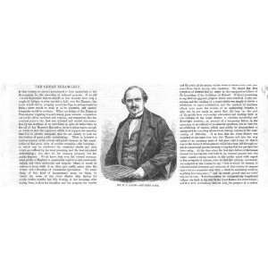  Antique Print Portrait E J Loder 1858
