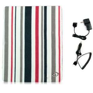  Xcessories Red Canvas Case with 3 in 1 built in Stand for Apple iPad 
